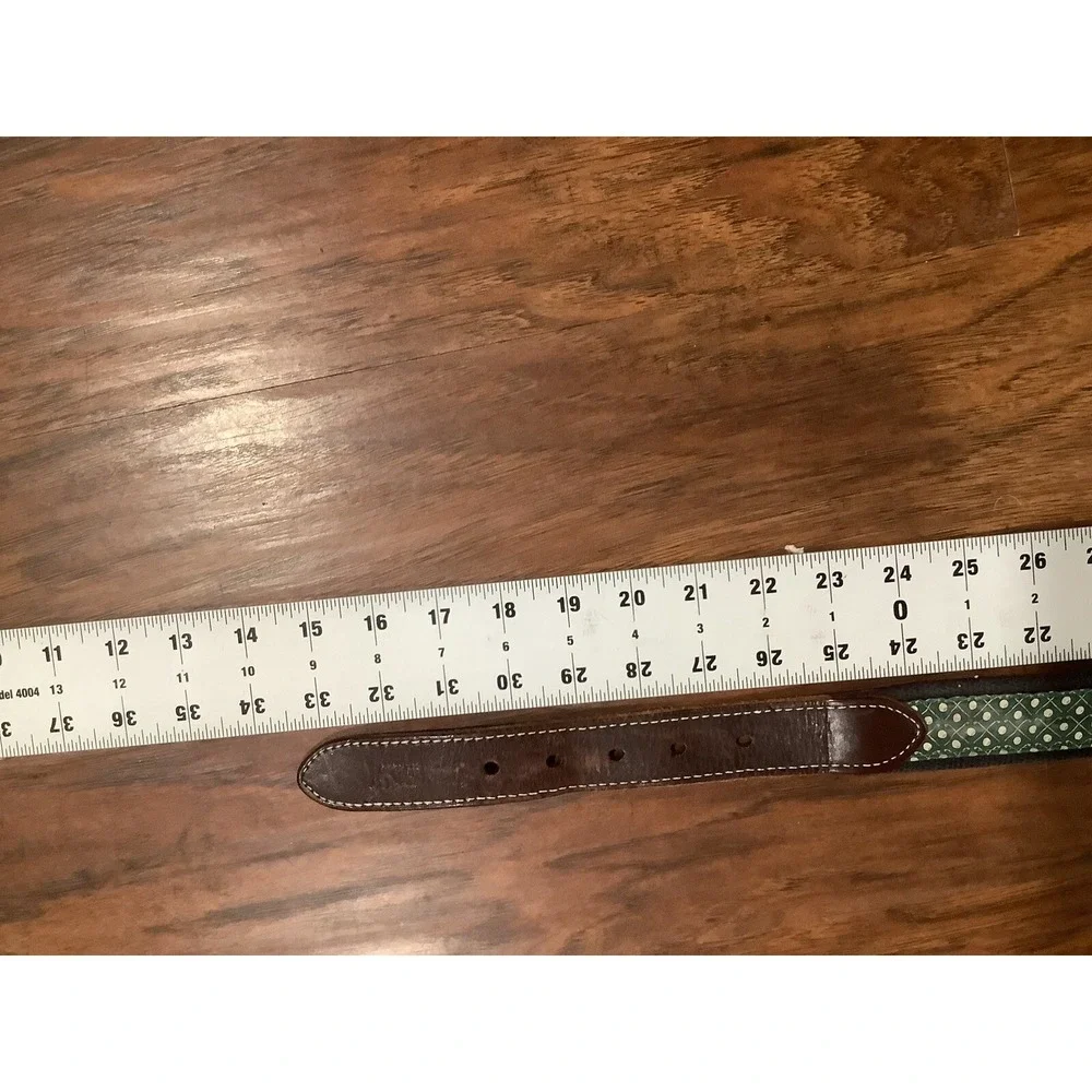 Vineyard Vines Shep & Ian Canvas Green Belt Whales Sz 30